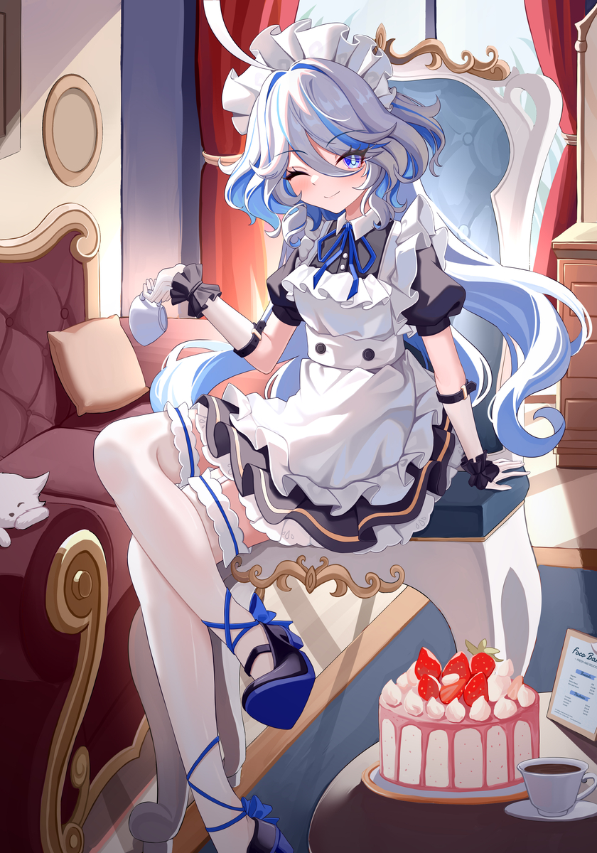 This is a pixiv picture whose title is 芙宁娜.