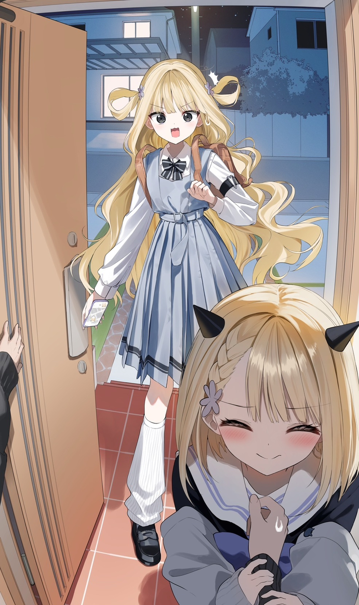 This is a pixiv picture whose title is びっくり.