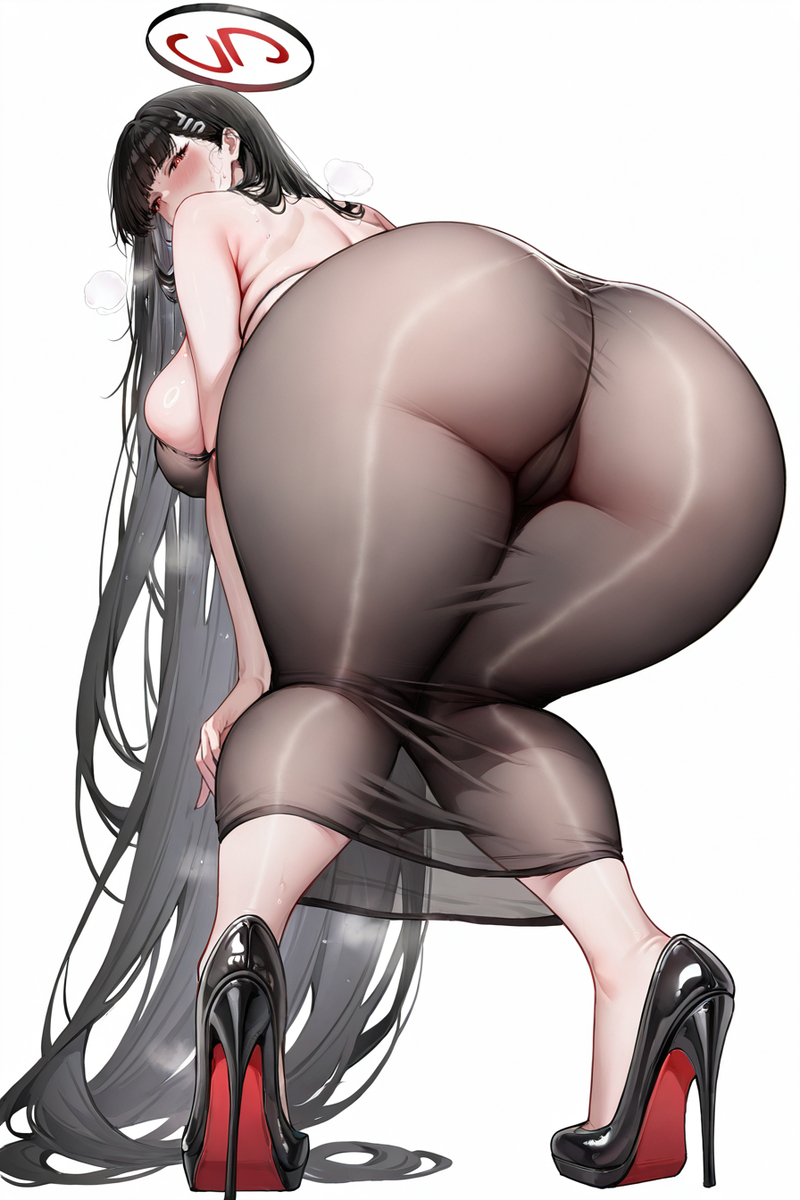 This is a pixiv picture whose title is 一些莉音的屁股合集.
