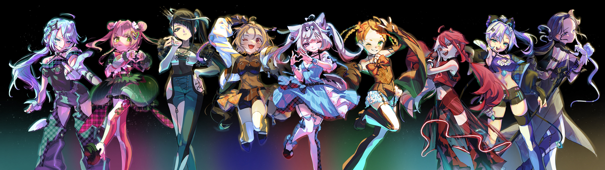 This is a pixiv picture whose title is アイドル(一年前のリメイク).