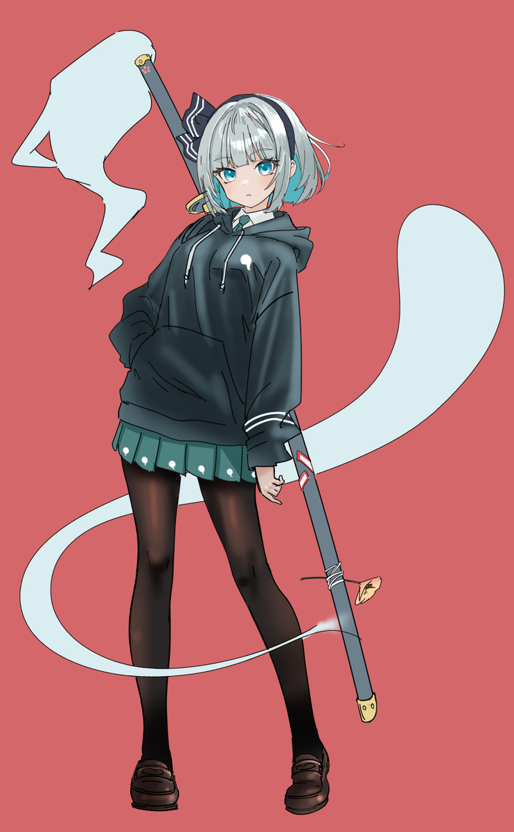 This is a pixiv picture whose title is 剣士妖夢.