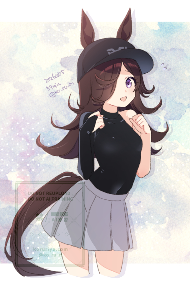 This is a pixiv picture whose title is ワンドロ ライスシャワー.