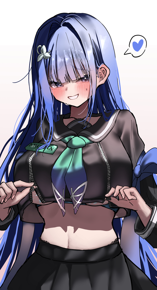 This is a pixiv picture whose title is 気になりますか？///.
