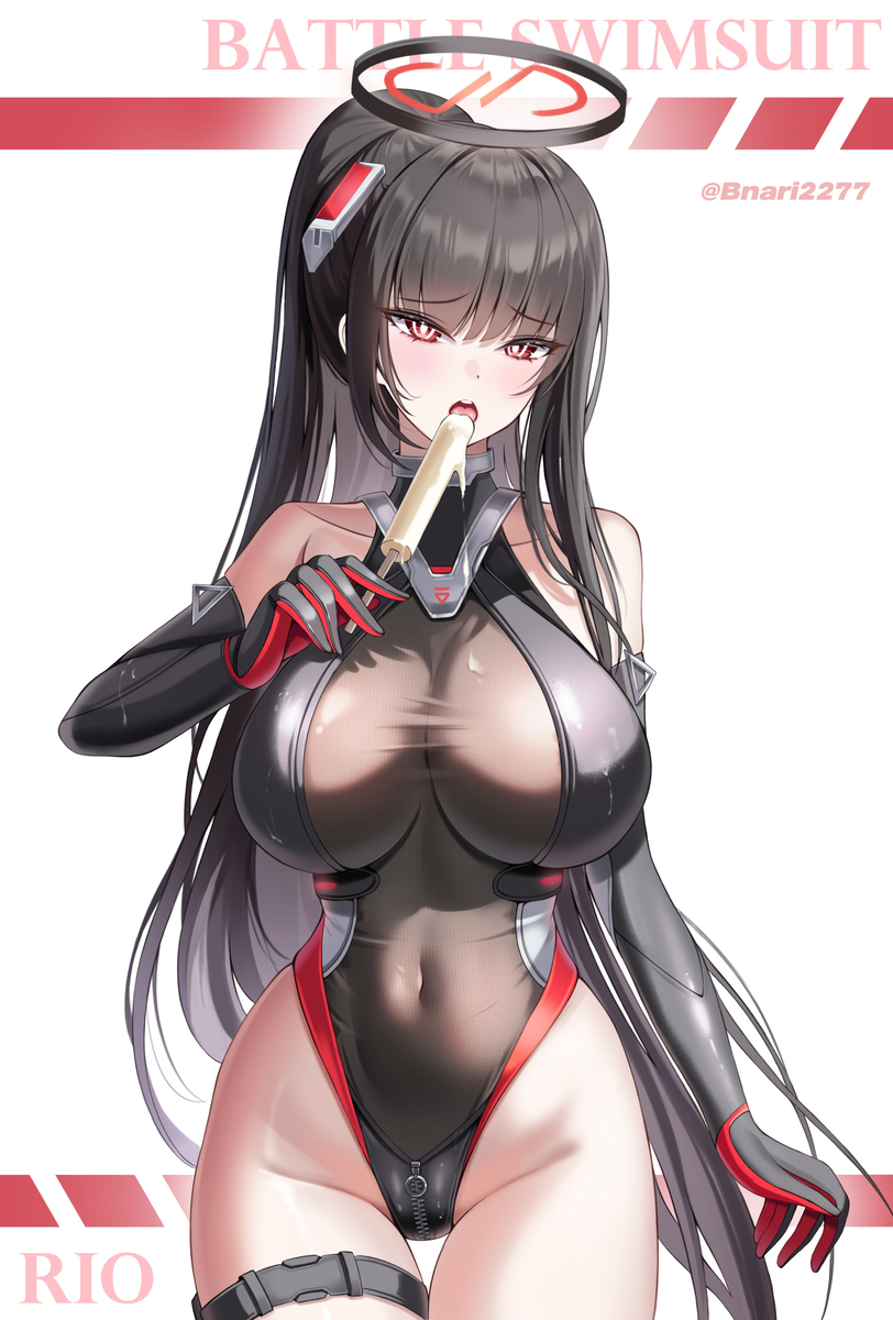 This is a pixiv picture whose title is 臨戦水着リオ.