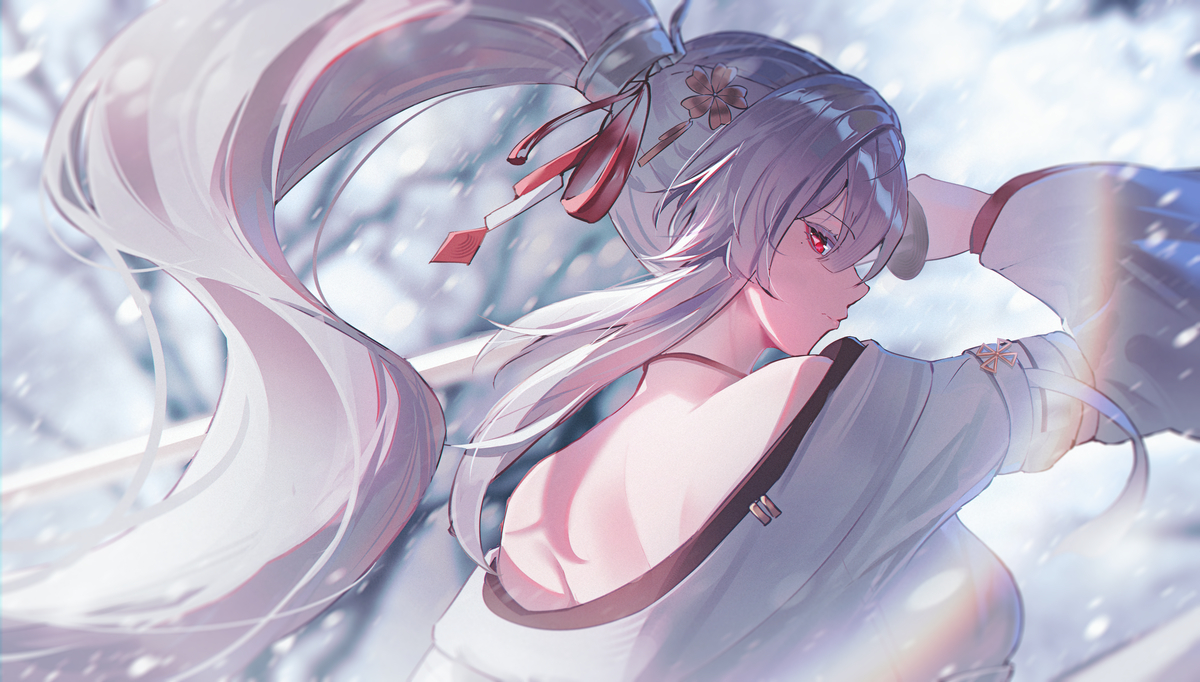This is a pixiv picture whose title is 绯雪.