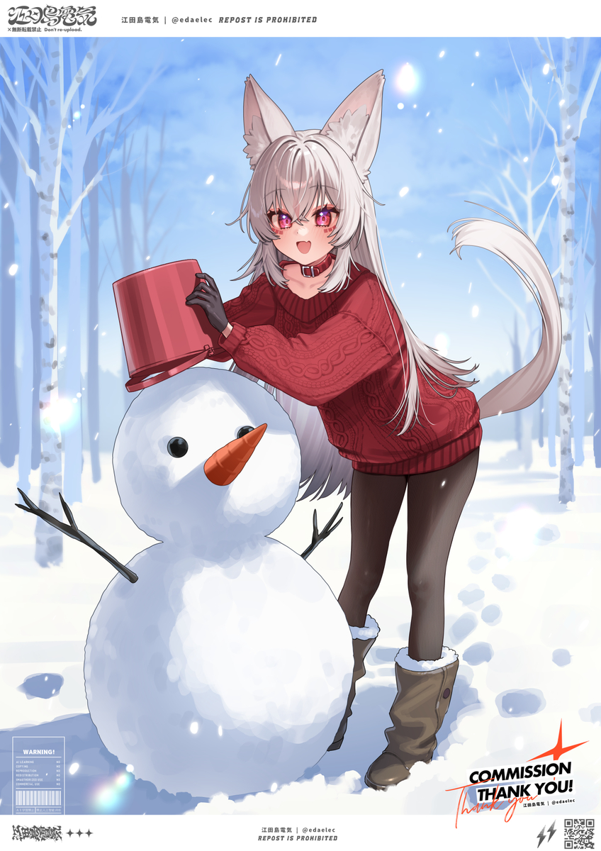 This is a pixiv picture whose title is commission.