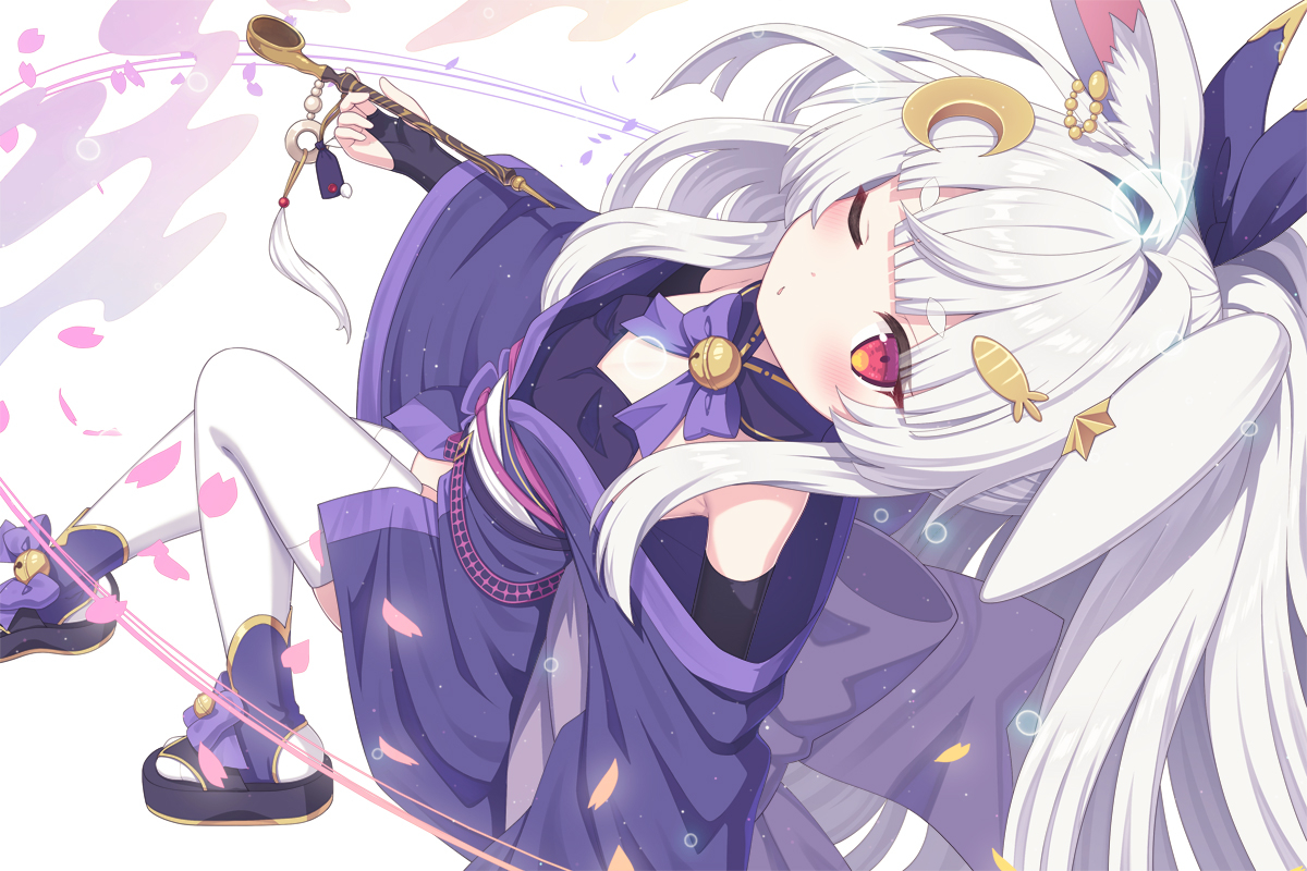 This is a pixiv picture whose title is 月見里 極子/Yamanashi Kiwako【Skeb】.