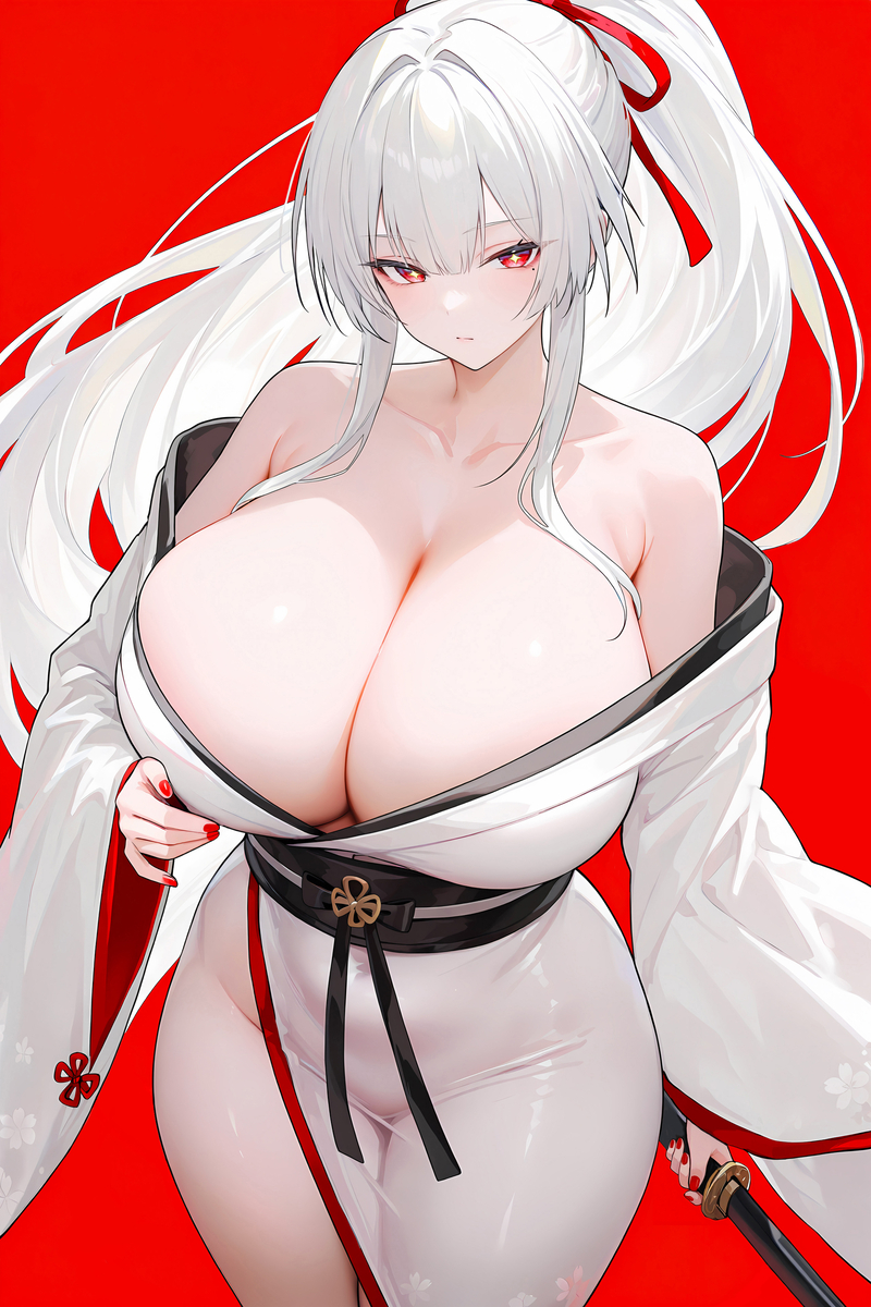 This is a pixiv picture whose title is 绯雪.