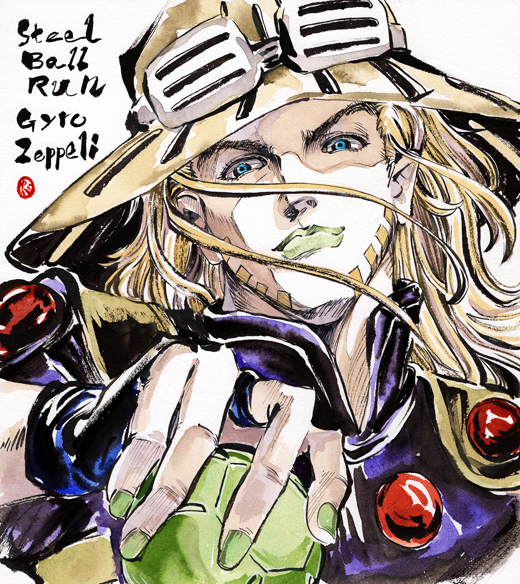 This is a pixiv picture whose title is ジャイロ・ツェペリ.