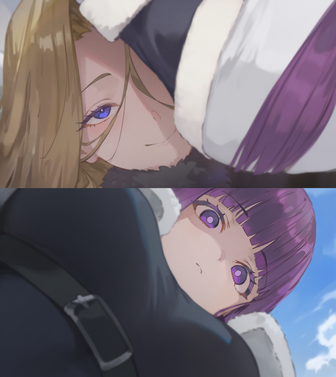 This is a pixiv picture whose title is 「でも、私フェルンさんのこともう大好きですよ。」.