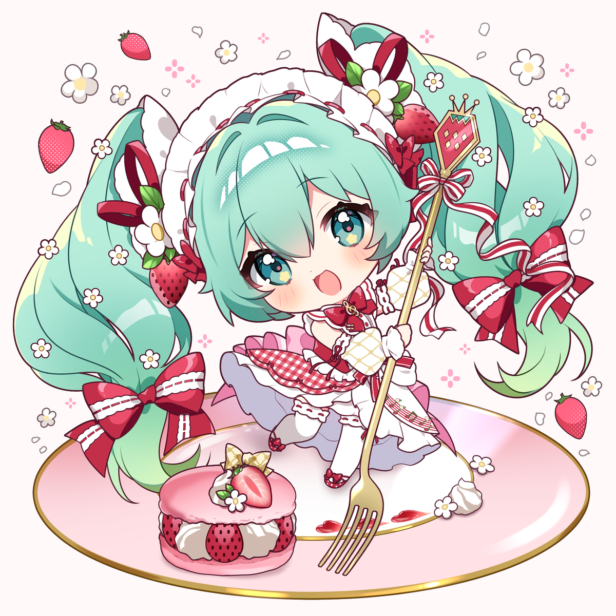 This is a pixiv picture whose title is 🍓.