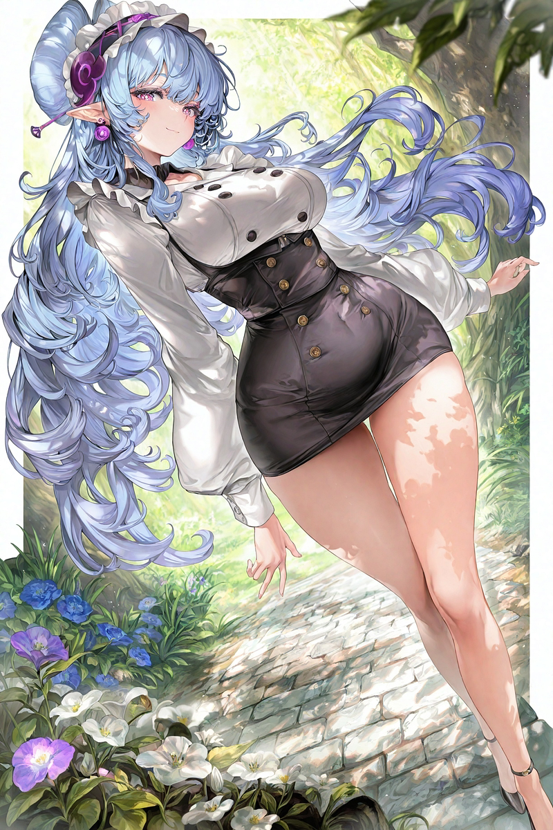 This is a pixiv picture whose title is 夢見月瑞希／Yumemizuki Mizuki 👠🎂.