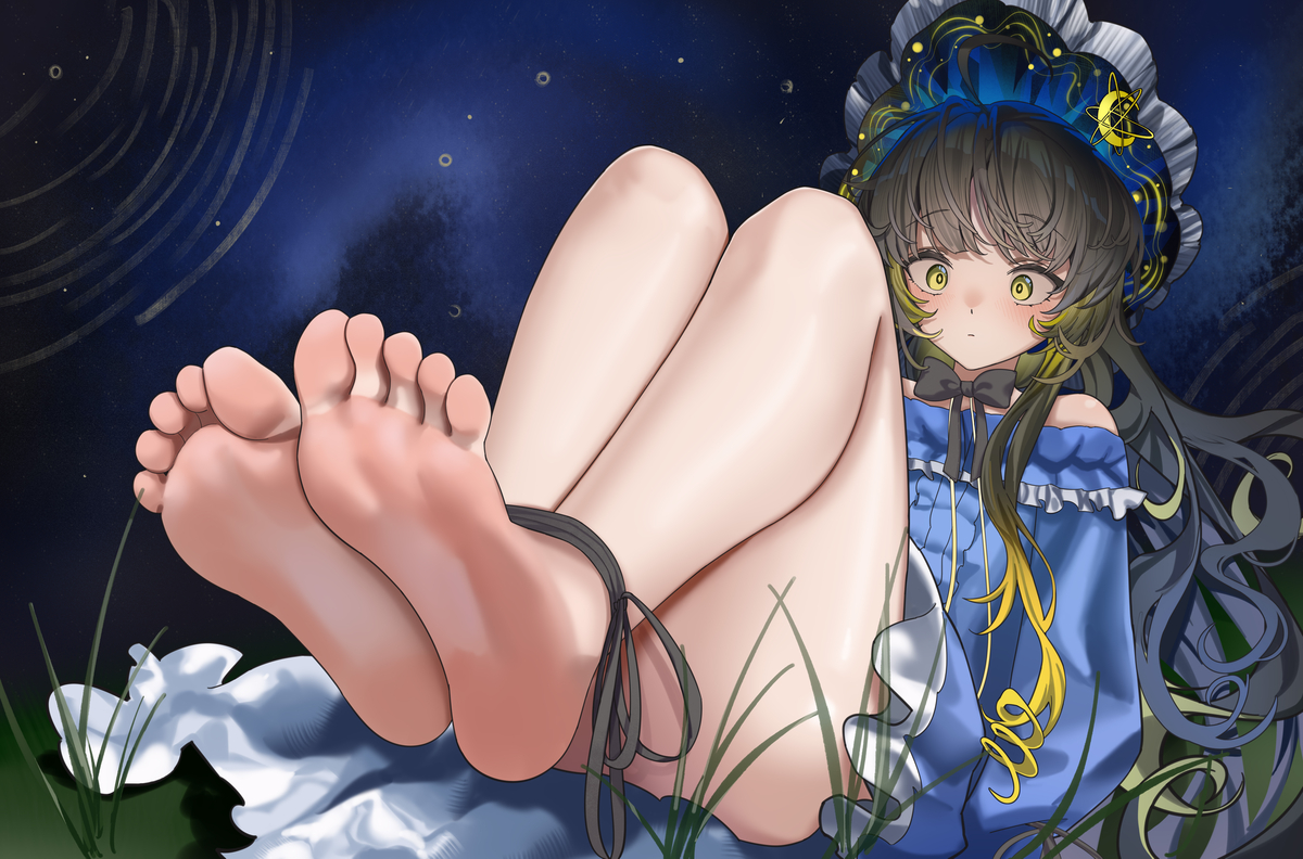 This is a pixiv picture whose title is 星月夜.