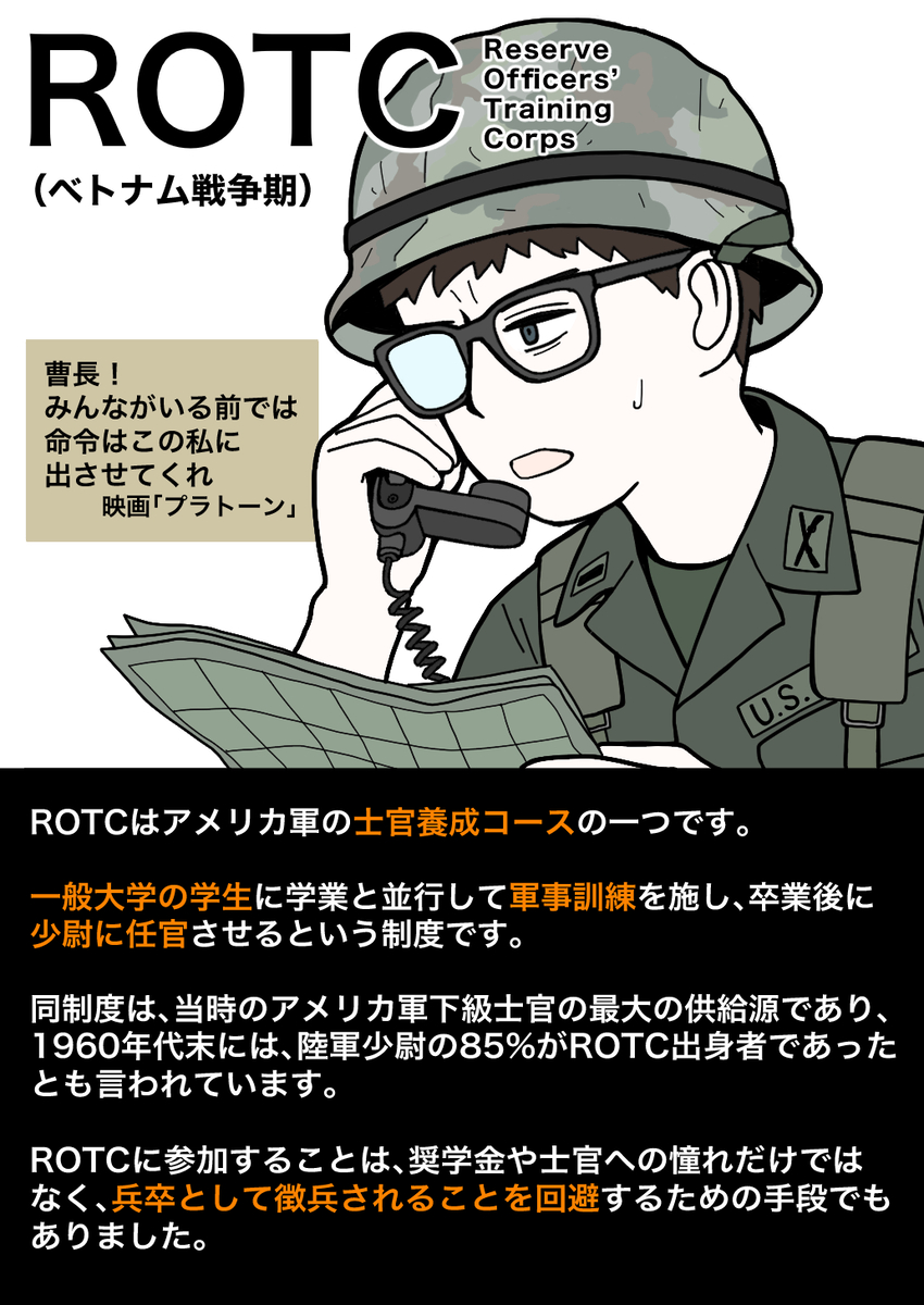 This is a pixiv picture whose title is ROTC（ベトナム戦争期）.