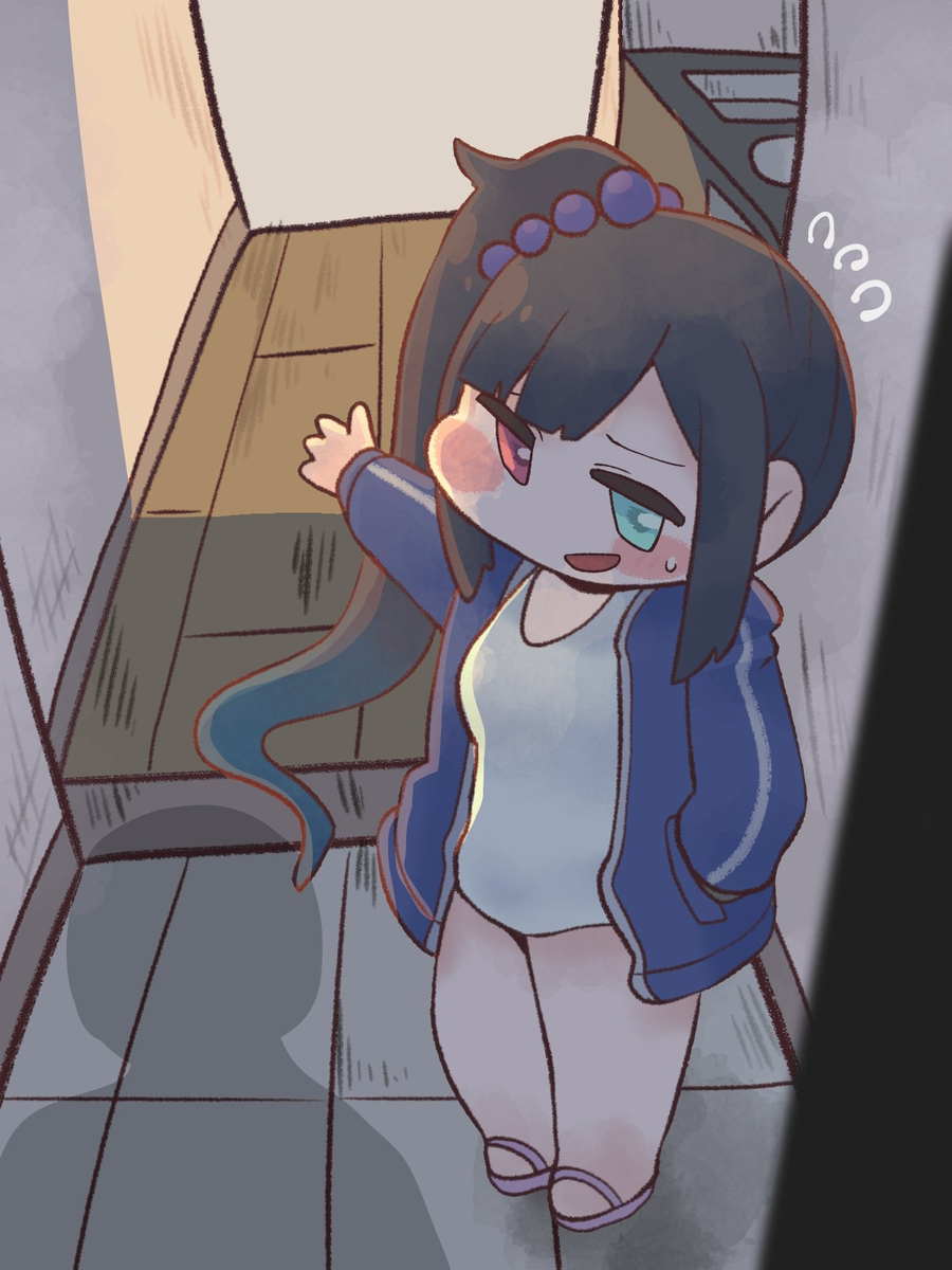 This is a pixiv picture whose title is 「散らかってるが、気にしないでくれ」.