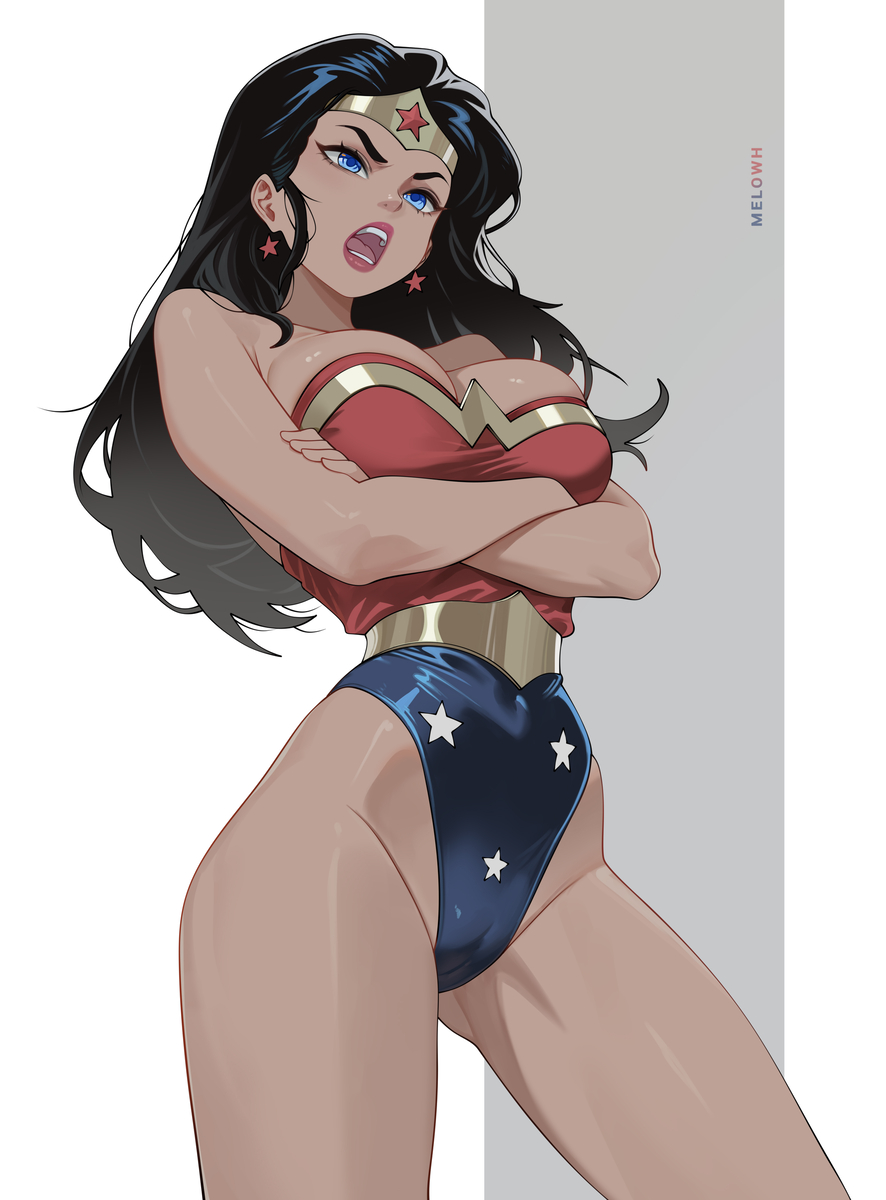This is a pixiv picture whose title is Wonder Woman.