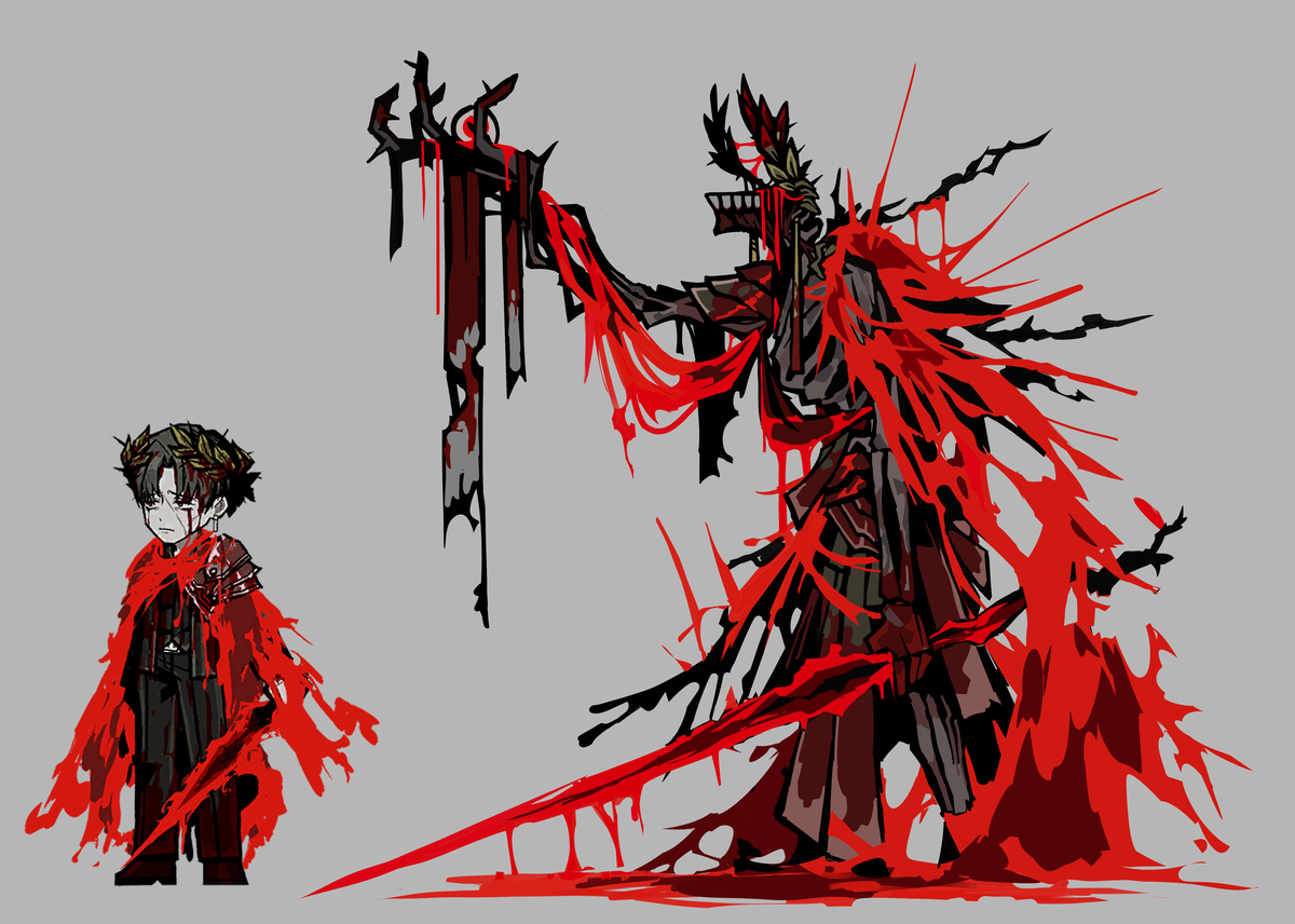 This is a pixiv picture whose title is 뒤틀린 베르길리우스.