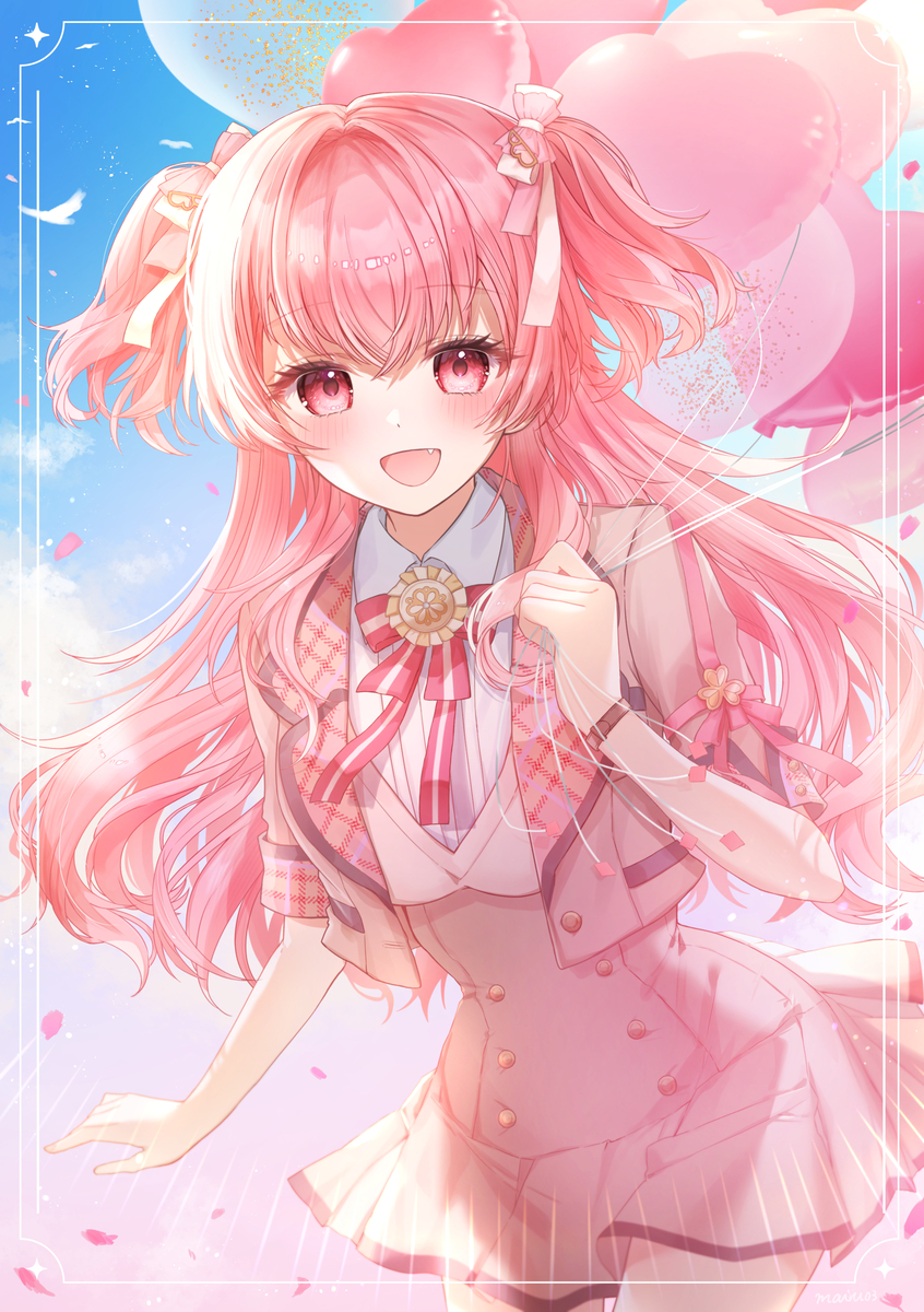 This is a pixiv picture whose title is 愛莉ちゃんお誕生日おめでとう！🩷☘️.