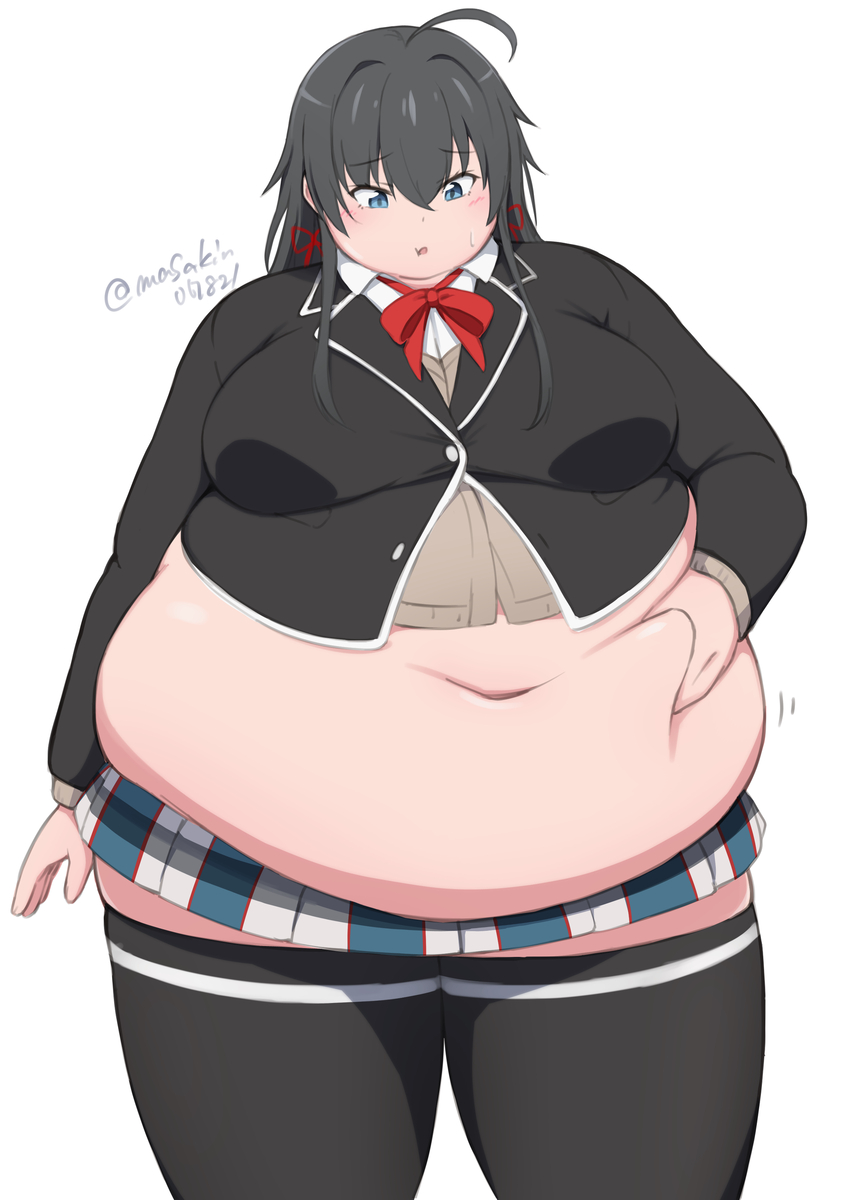 This is a pixiv picture whose title is でっぷり雪ノ下雪乃.