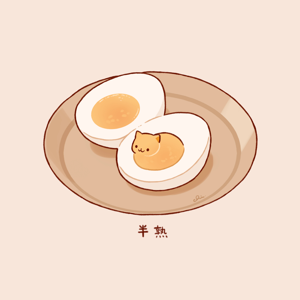 This is a pixiv picture whose title is ゆで卵.