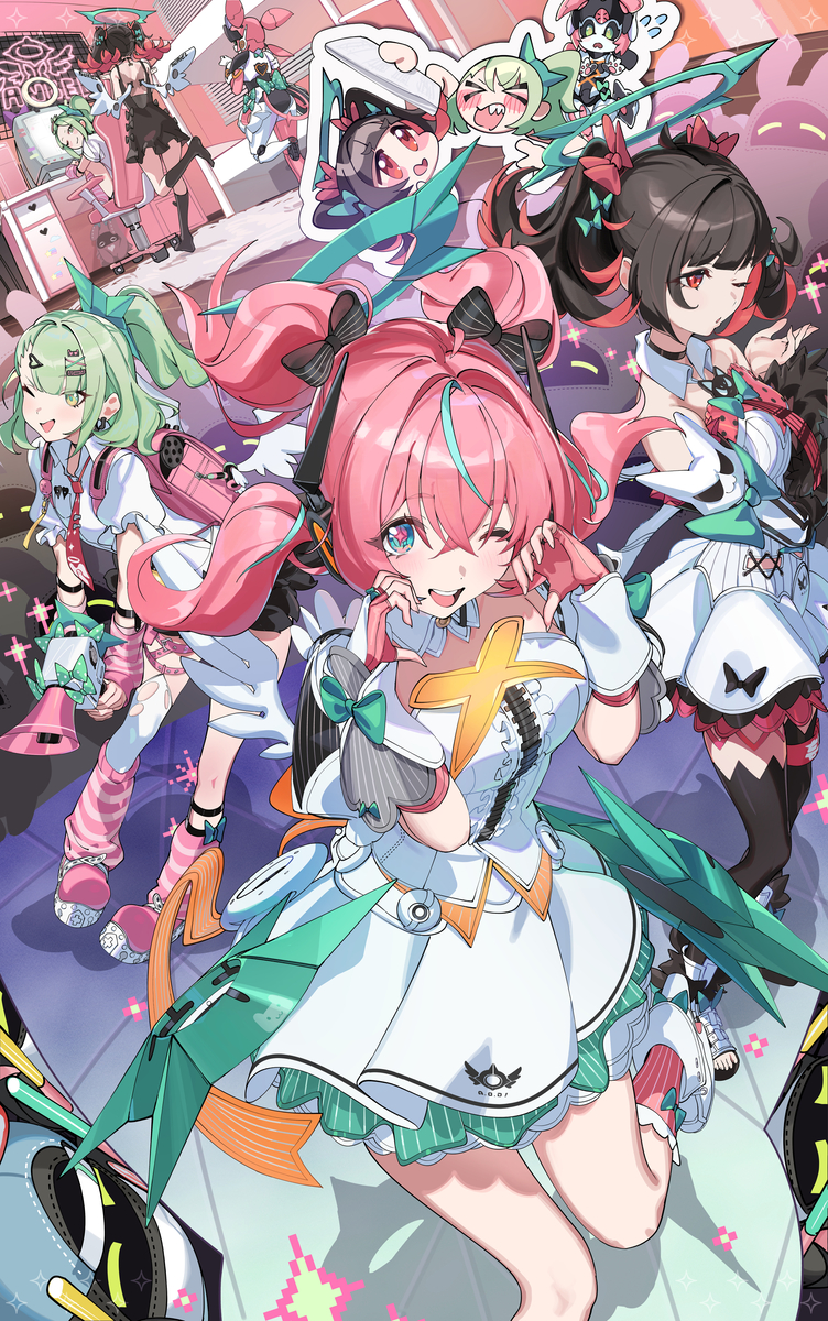 This is a pixiv picture whose title is 妄想エンジェル.