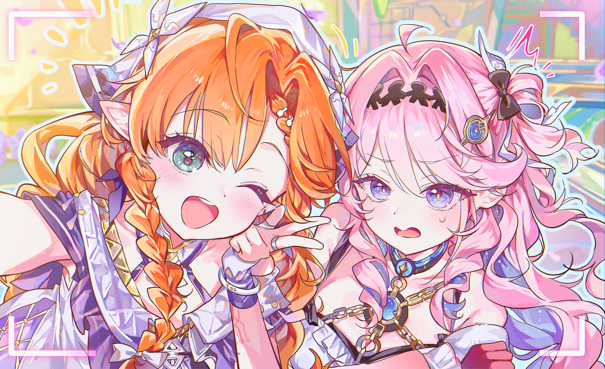 This is a pixiv picture whose title is はい、こっち見て！📸.