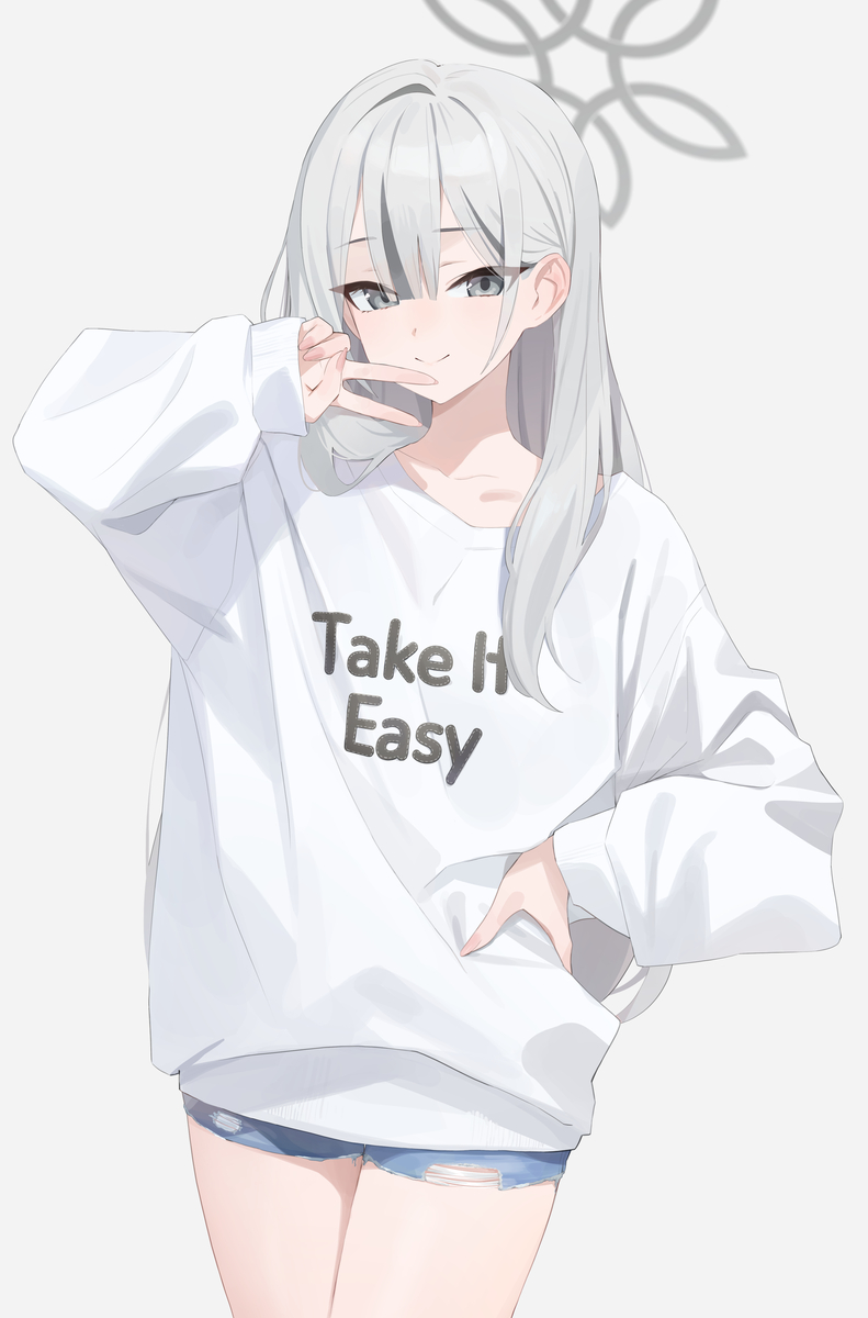 This is a pixiv picture whose title is 普段着.
