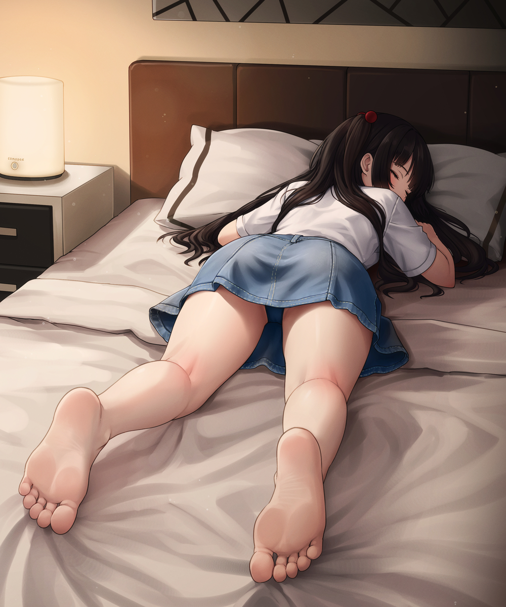 This is a pixiv picture whose title is Lulla on a Tiring Day 😴.