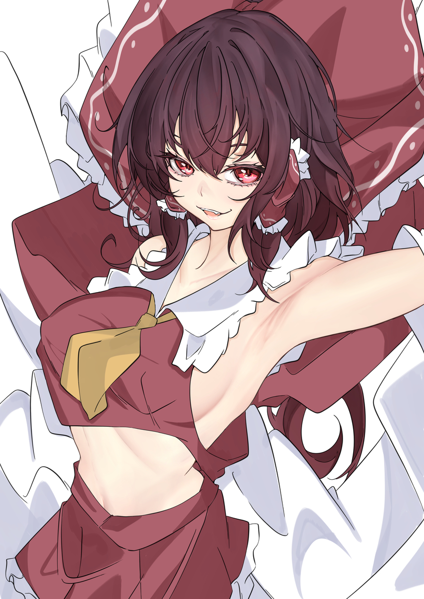 This is a pixiv picture whose title is 霊夢.