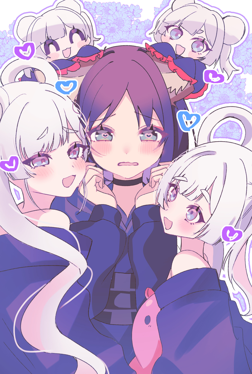 This is a pixiv picture whose title is 🦊🐙♡.