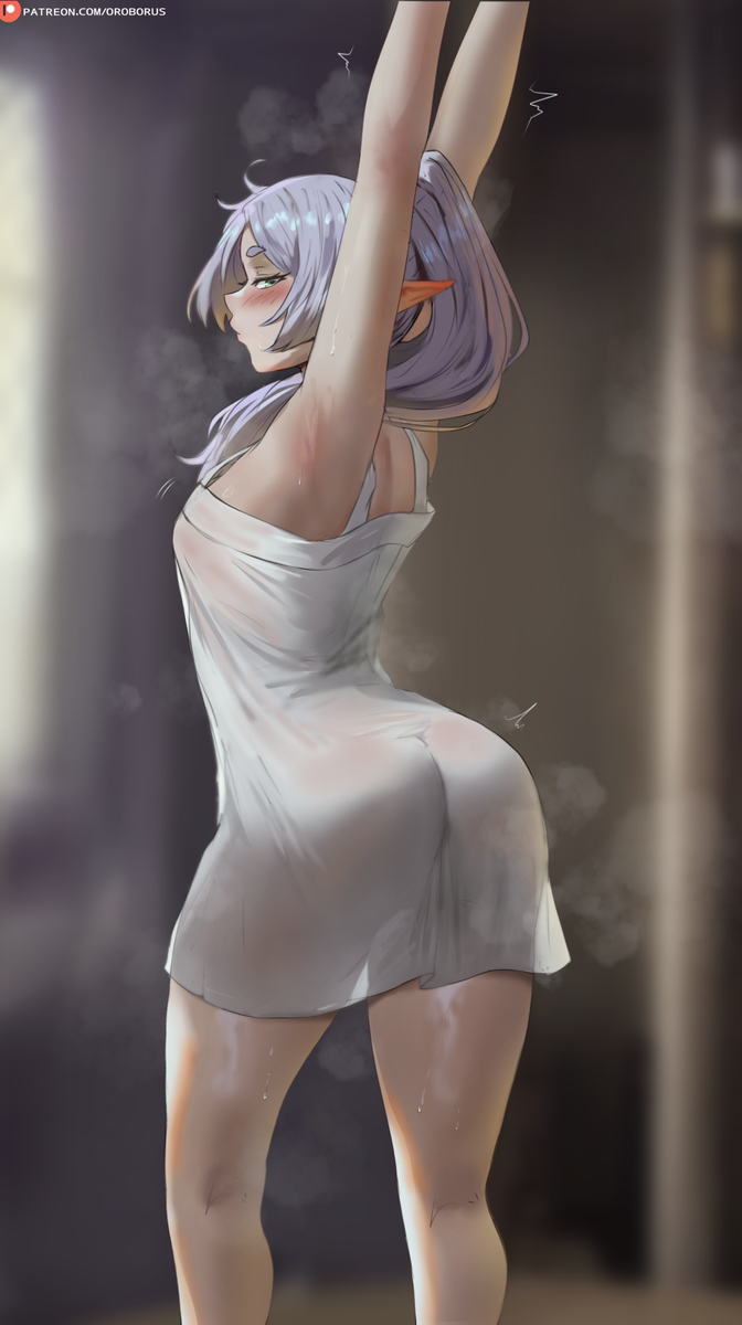 This is a pixiv picture whose title is Frieren.