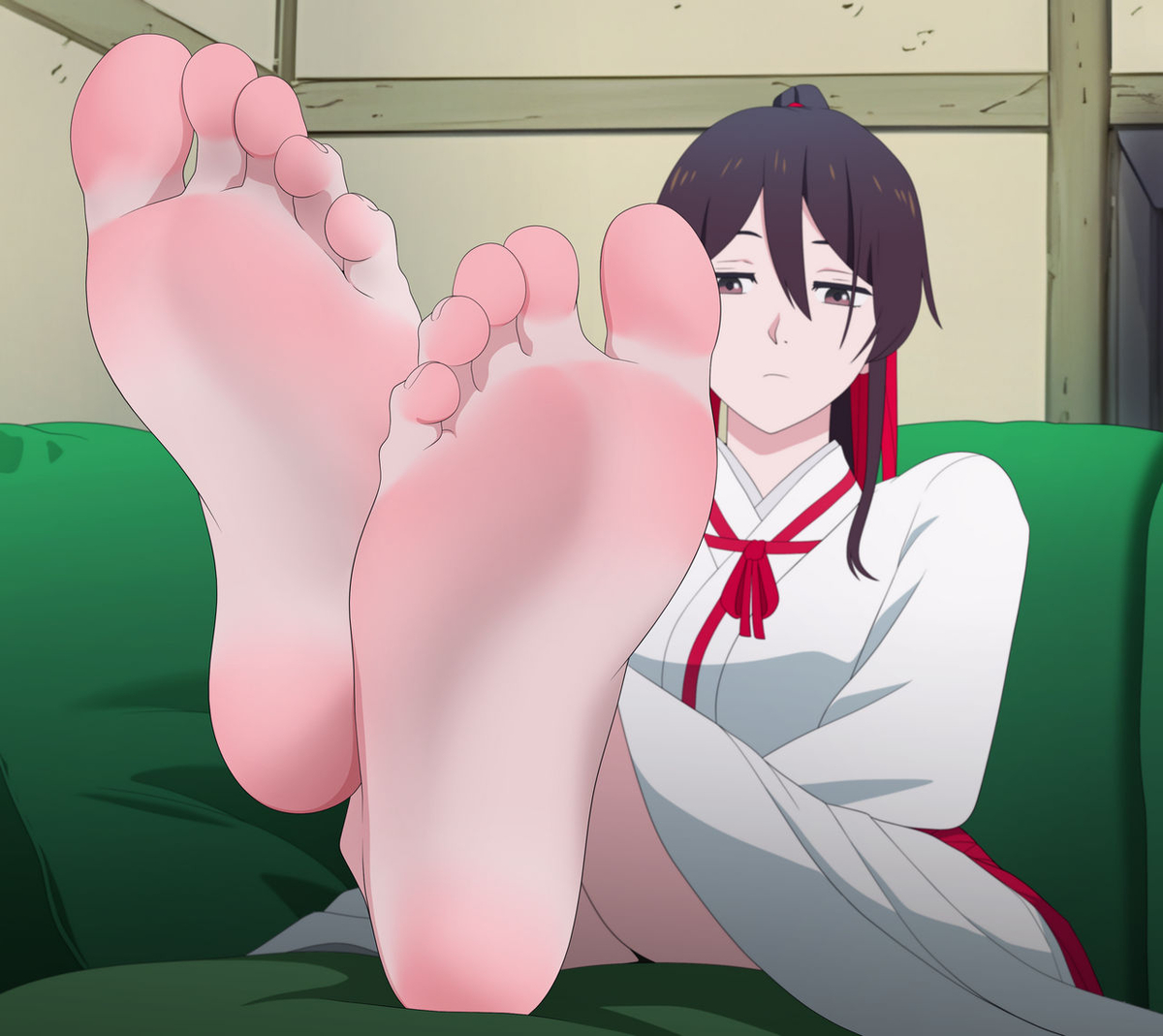 This is a pixiv picture whose title is Sagiri - Hell's Paradise.
