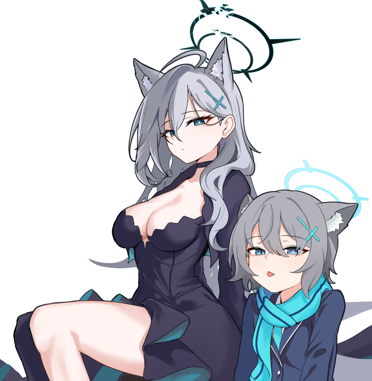 This is a pixiv picture whose title is 메롱 늑대.