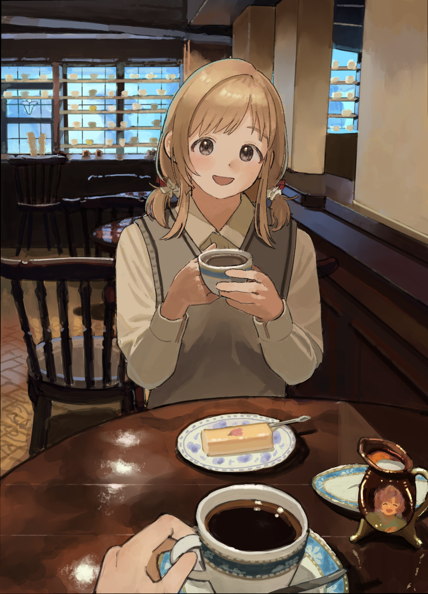 This is a pixiv picture whose title is 桜のチーズケーキ.