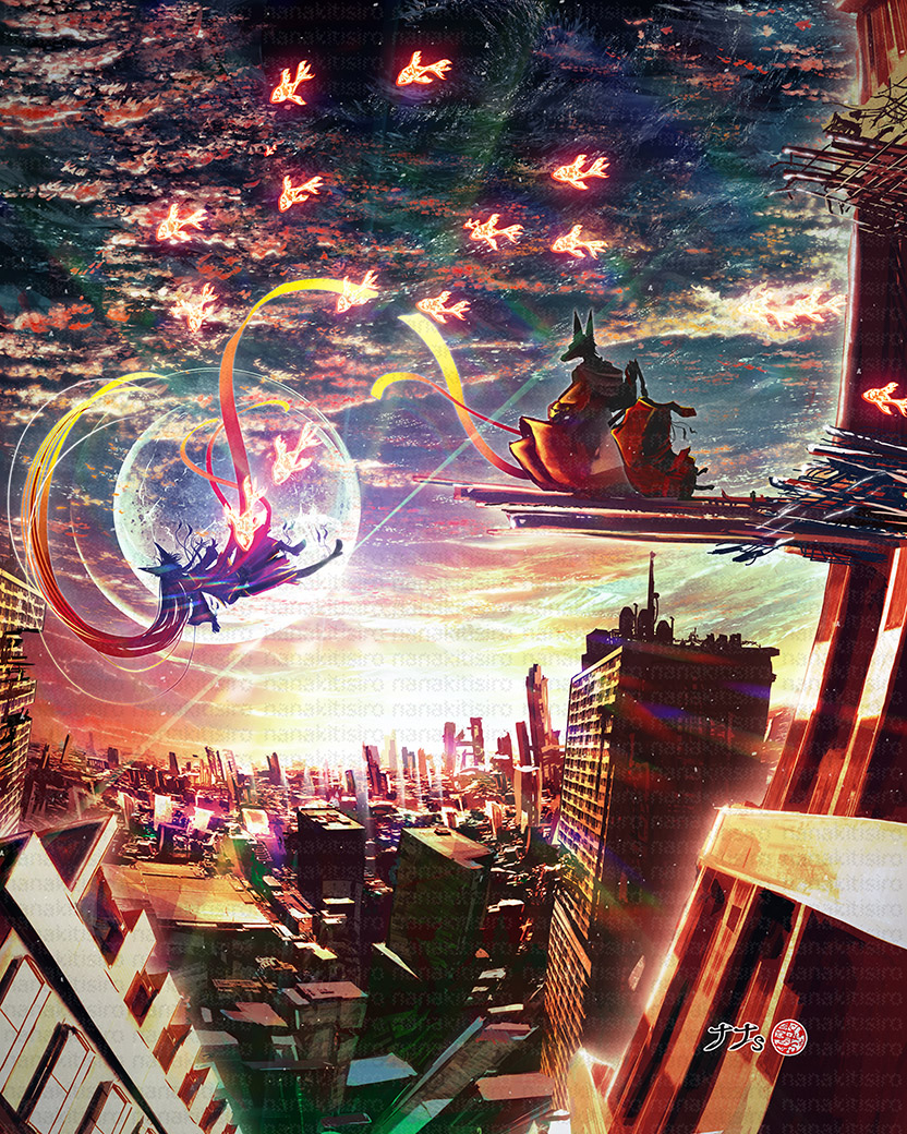 This is a pixiv picture whose title is 先に行くね！.