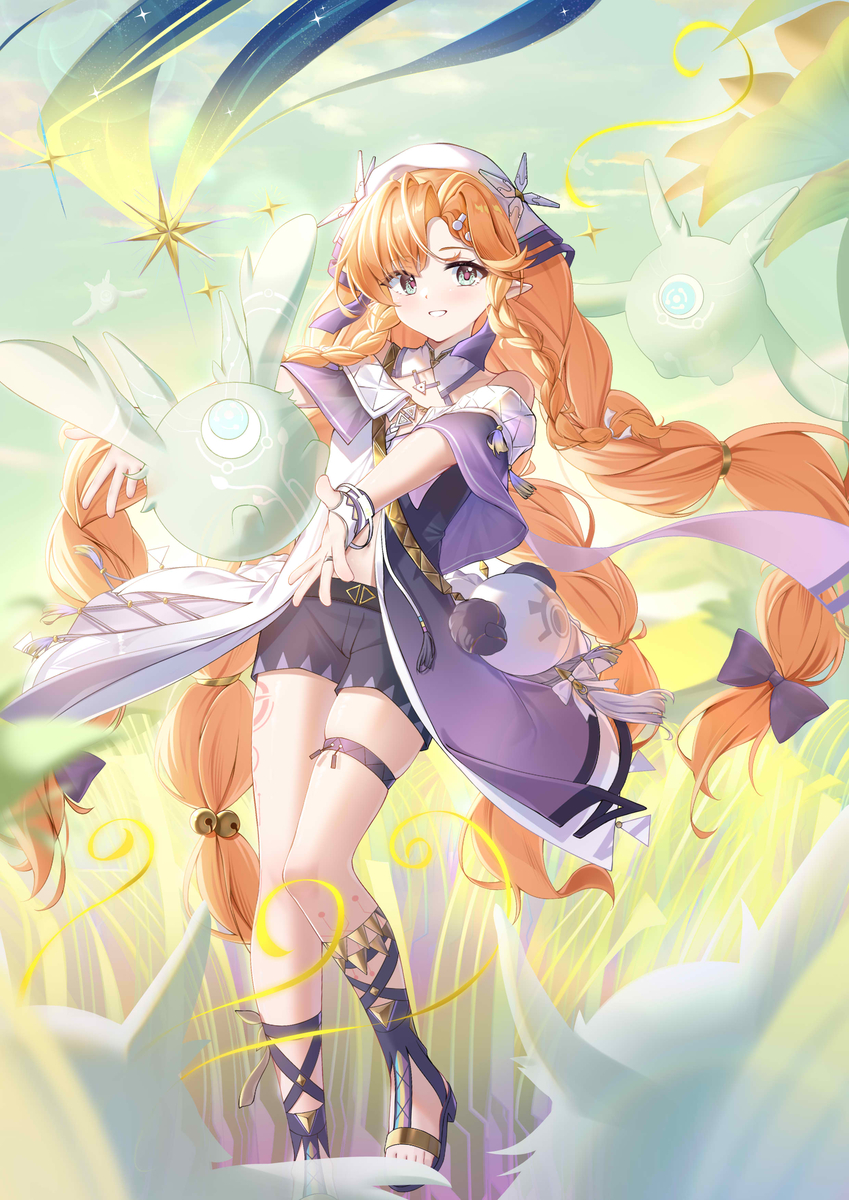 This is a pixiv picture whose title is 橘橘宝or耙耙柑？.