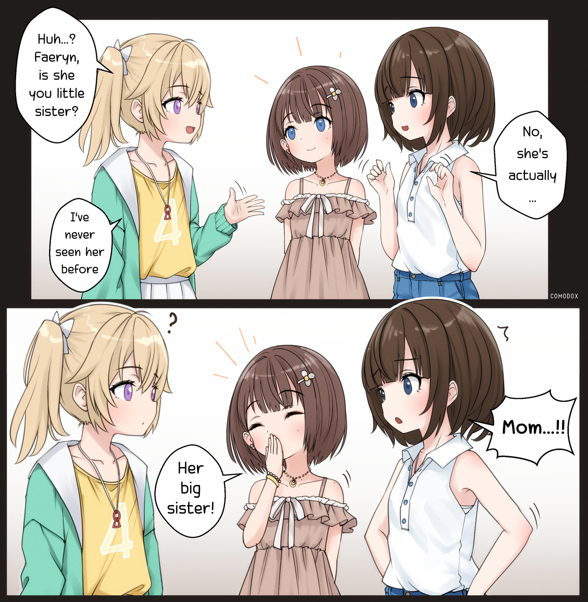 This is a pixiv picture whose title is Not My Sister!.