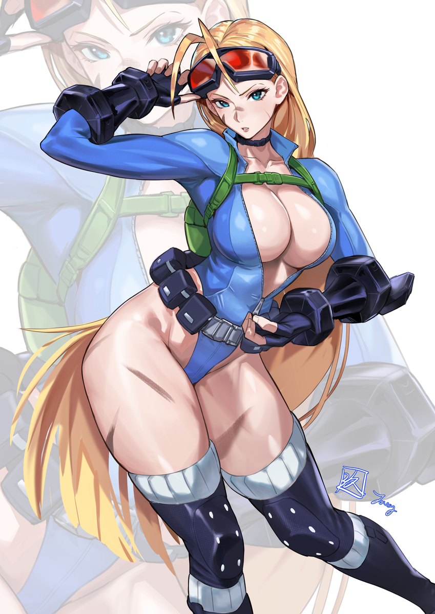 This is a pixiv picture whose title is Battle suit cammy.