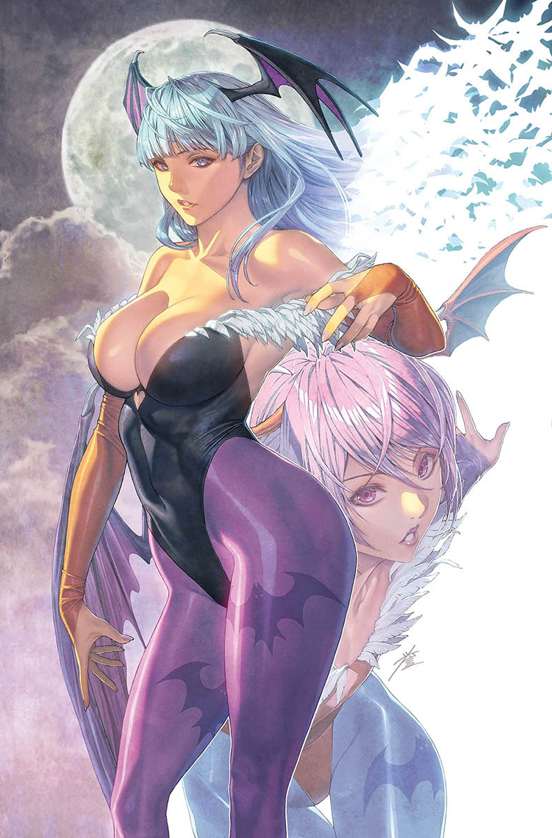 This is a pixiv picture whose title is モリガン＆リリス.