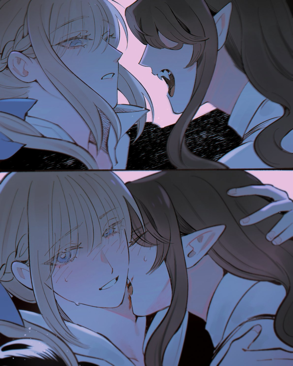 This is a pixiv picture whose title is Vampire & Priestess [6].