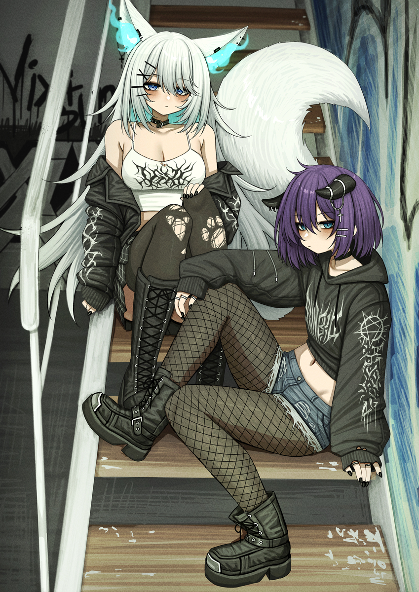 This is a pixiv picture whose title is commission.
