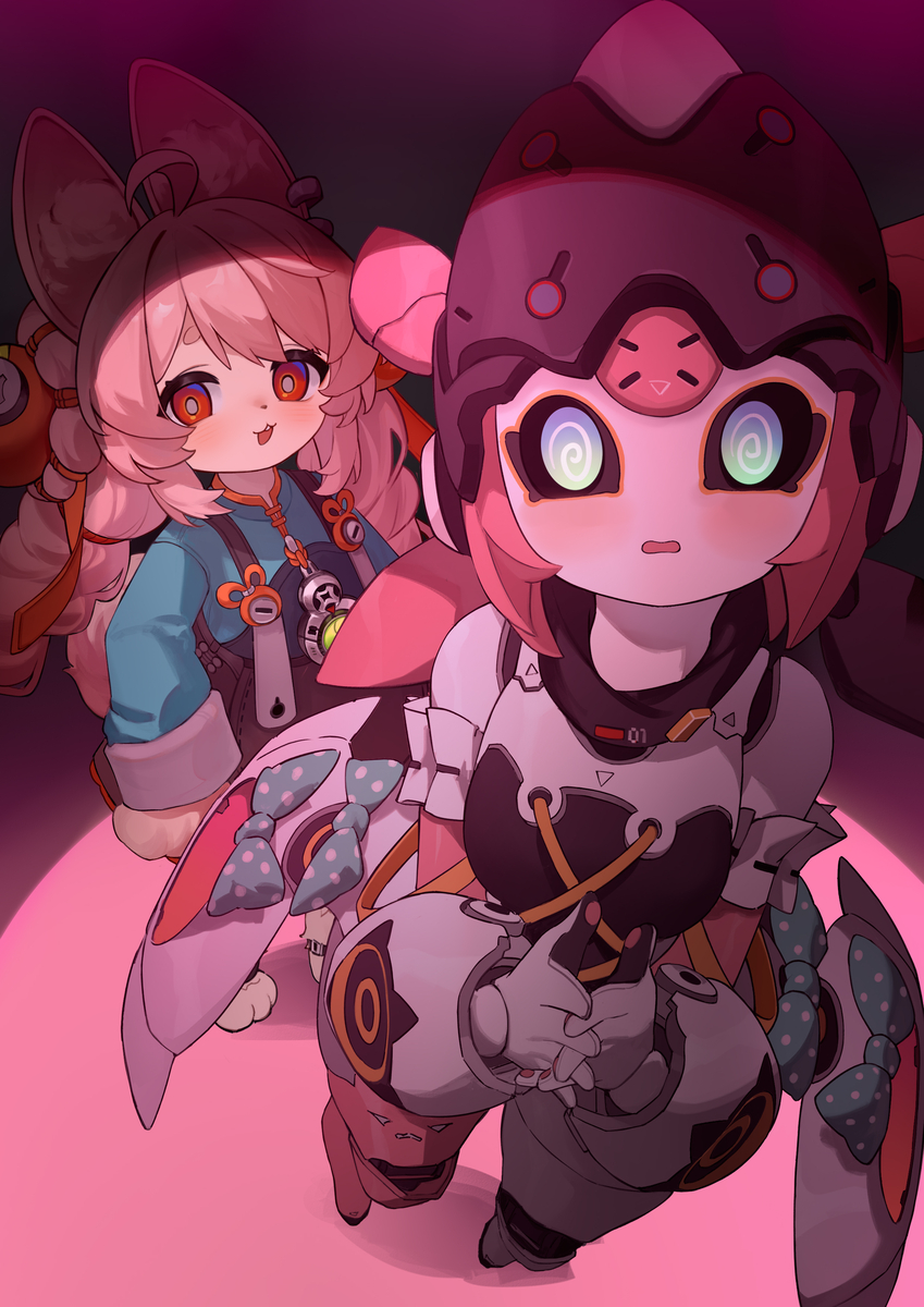 This is a pixiv picture whose title is 请选择你的粉兔子.