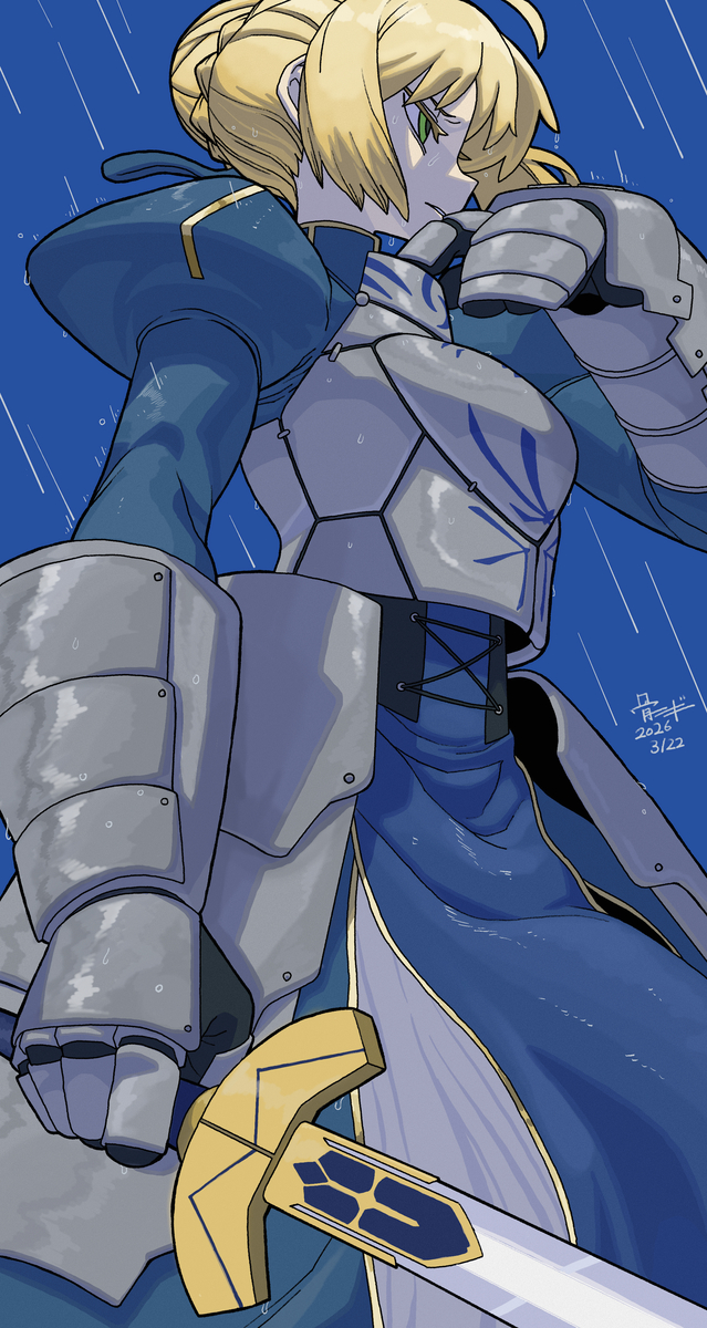 This is a pixiv picture whose title is セイバー.