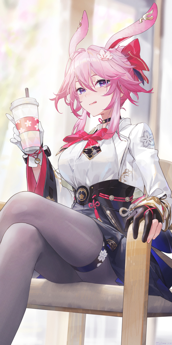 This is a pixiv picture whose title is :D.