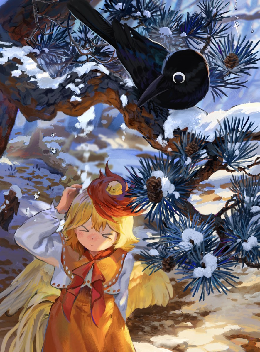 This is a pixiv picture whose title is 雪溶けの日.