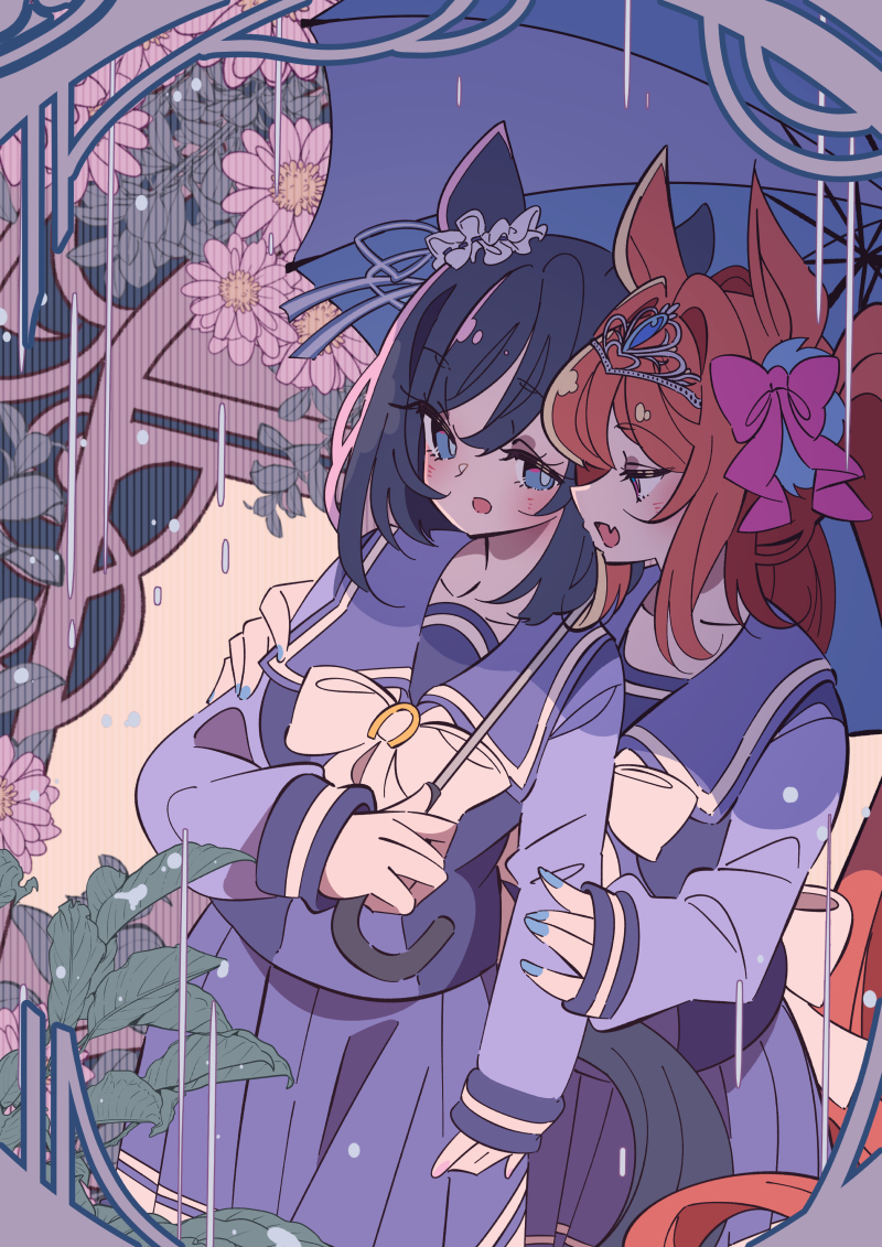 This is a pixiv picture whose title is Umbrella Date.