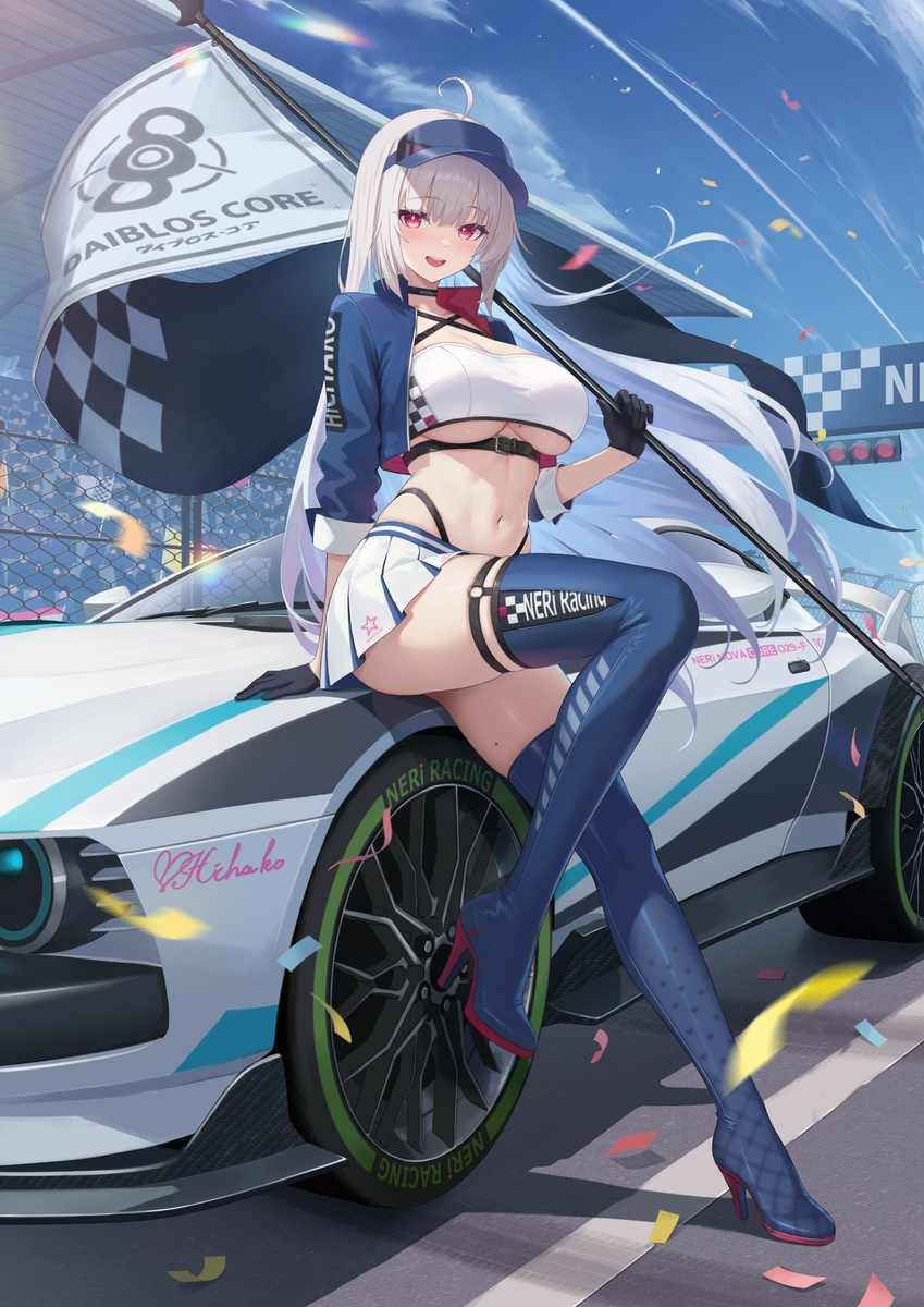 This is a pixiv picture whose title is レースクイーン ノクティルーセント.