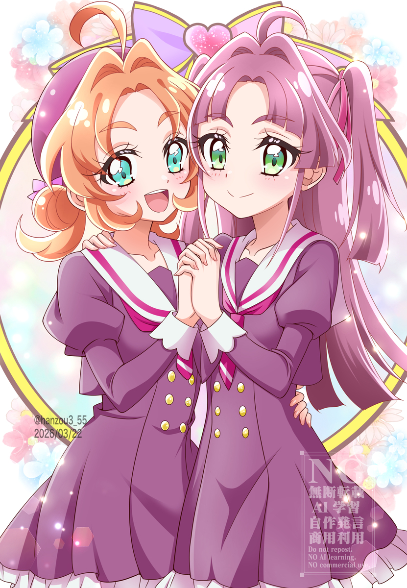 This is a pixiv picture whose title is あんみく制服姿♪.