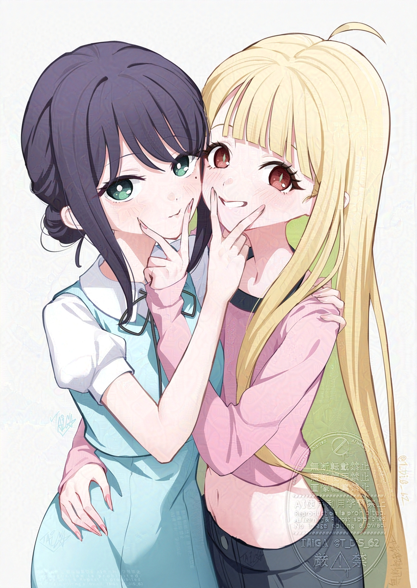 This is a pixiv picture whose title is かぐいろピース.