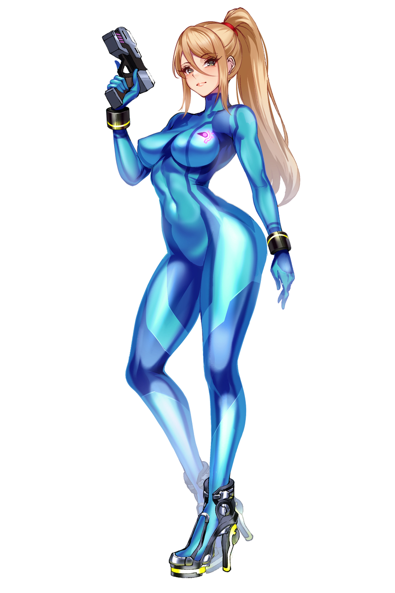 This is a pixiv picture whose title is Zerosuit samus.